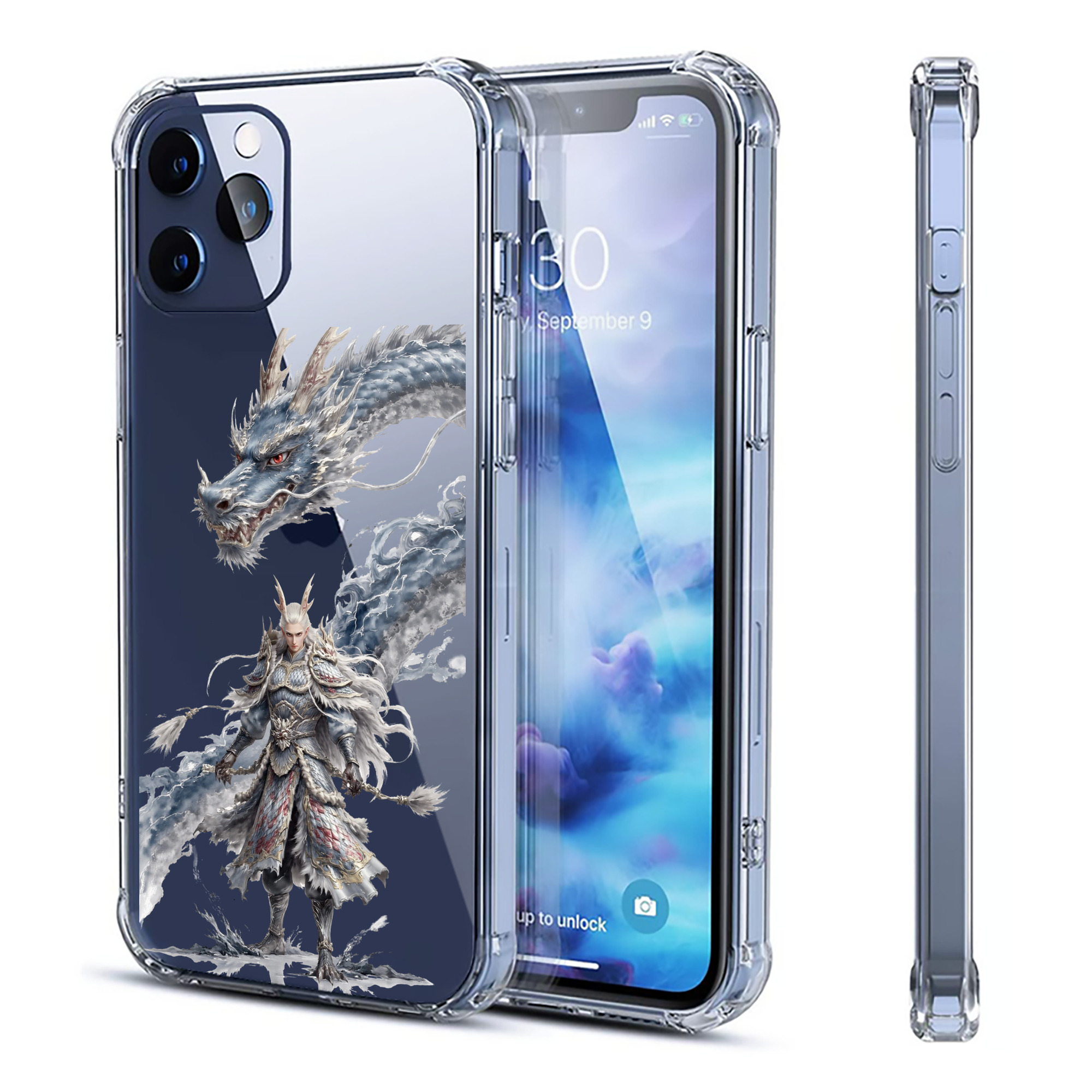（画像用） Ne Zha 2 ナタ 魔童の大暴れ 【iPhone 12シリーズ対応】透明スマホケース（クリアソフトケース）